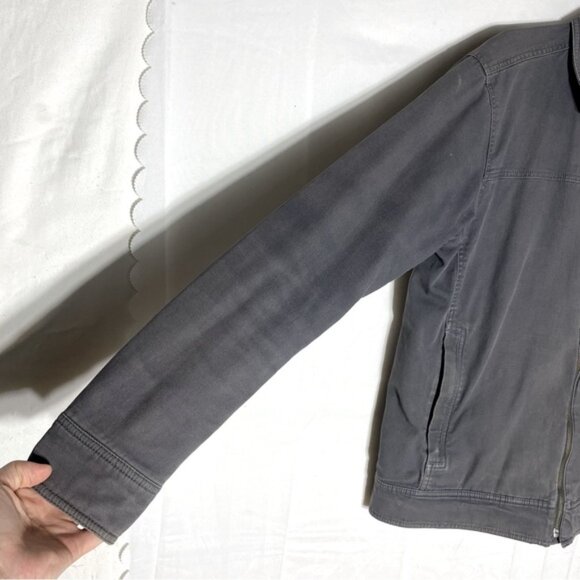 MEC Mountain Equipment Co Op Grey Organic Cotton Regular Fit Jacket M - Picture 10 of 14